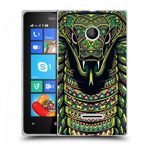 Дизайнерский пластиковый чехол для Microsoft Lumia 435 Животные ацтеков