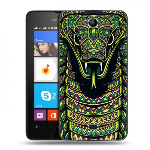 Дизайнерский силиконовый чехол для Microsoft Lumia 430 Dual SIM Животные ацтеков