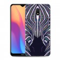 Дизайнерский силиконовый с усиленными углами чехол для Xiaomi RedMi 8A Животные ацтеков