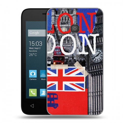 Дизайнерский силиконовый чехол для Alcatel One Touch Pixi 4 (4) Дух Лондона