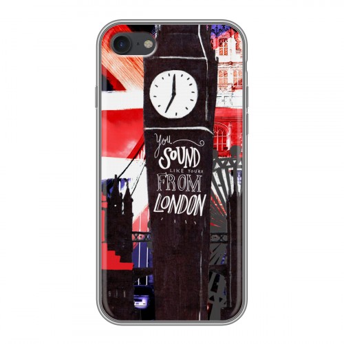 Дизайнерский силиконовый с усиленными углами чехол для Iphone 7 Дух Лондона