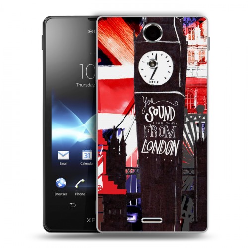 Дизайнерский пластиковый чехол для Sony Xperia TX Дух Лондона