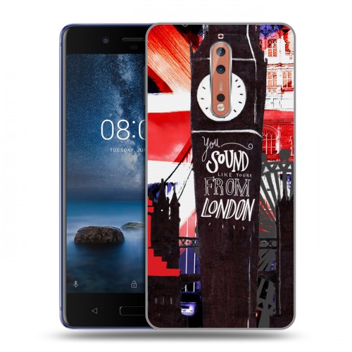 Дизайнерский пластиковый чехол для Nokia 8 Дух Лондона