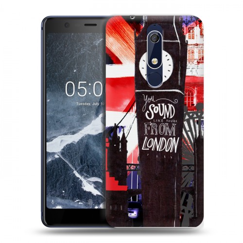 Дизайнерский пластиковый чехол для Nokia 5.1 Дух Лондона