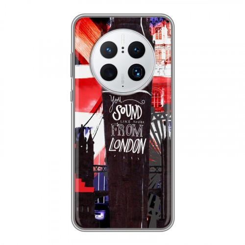 Дизайнерский силиконовый чехол для Huawei Mate 50 Pro Дух Лондона