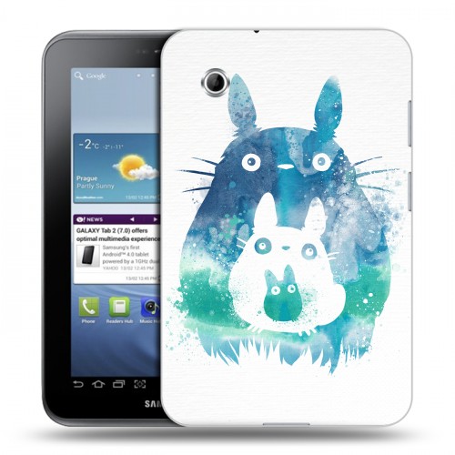 Дизайнерский силиконовый чехол для Samsung Galaxy Tab 2 7.0 креативный принт