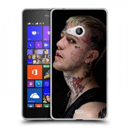 Дизайнерский пластиковый чехол для Microsoft Lumia 540 lil peep