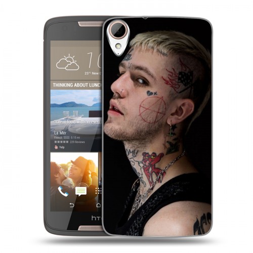 Дизайнерский пластиковый чехол для HTC Desire 828 lil peep