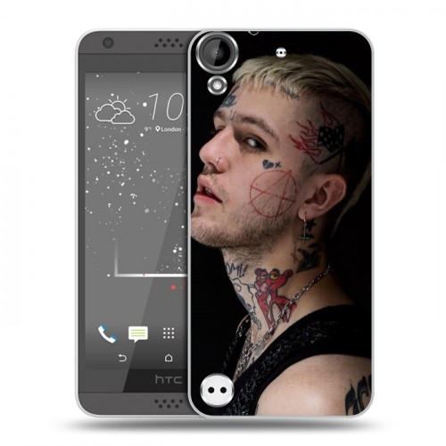 Дизайнерский пластиковый чехол для HTC Desire 530 lil peep