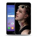 Дизайнерский пластиковый чехол для Huawei Y3 (2017) lil peep