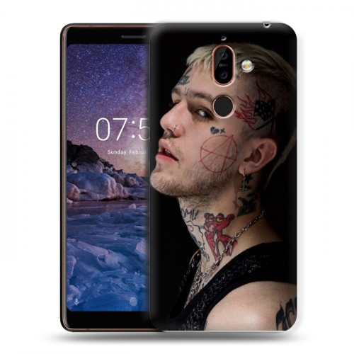 Дизайнерский пластиковый чехол для Nokia 7 Plus lil peep