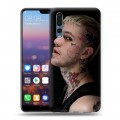 Дизайнерский силиконовый с усиленными углами чехол для Huawei P20 Pro lil peep