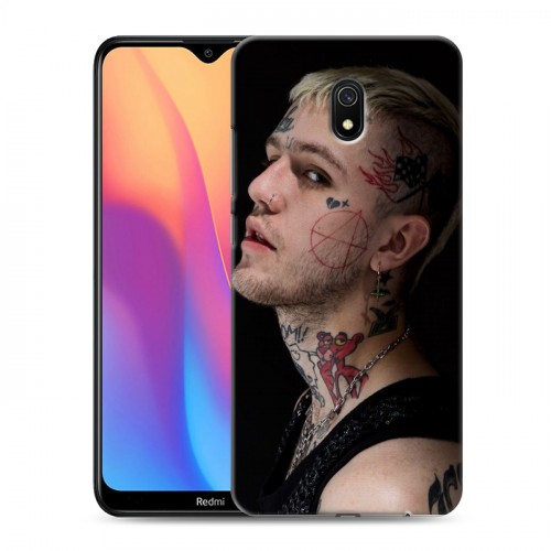 Дизайнерский силиконовый с усиленными углами чехол для Xiaomi RedMi 8A lil peep