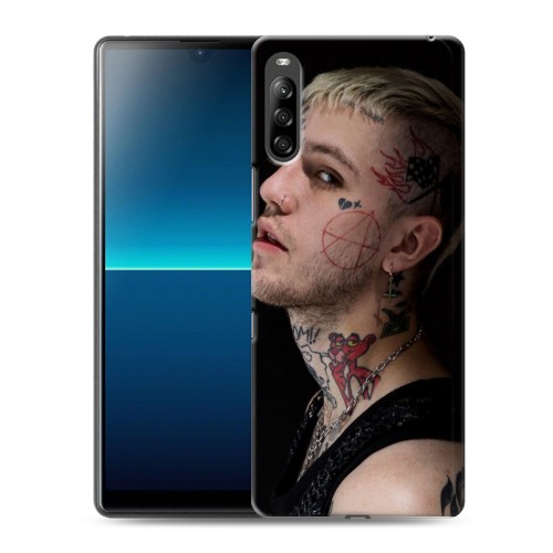 Дизайнерский силиконовый с усиленными углами чехол для Sony Xperia L4 lil peep