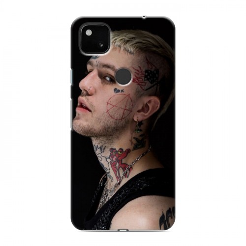 Дизайнерский пластиковый чехол для Google Pixel 4a lil peep