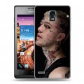 Дизайнерский пластиковый чехол для Huawei Ascend P1 lil peep