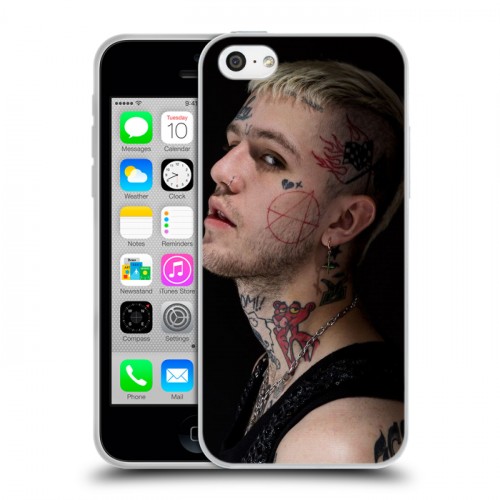 Дизайнерский пластиковый чехол для Iphone 5c lil peep