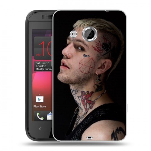 Дизайнерский пластиковый чехол для HTC Desire 200 lil peep