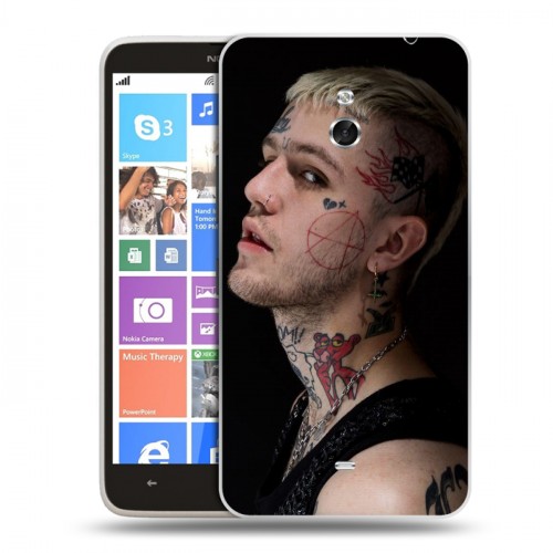 Дизайнерский пластиковый чехол для Nokia Lumia 1320 lil peep