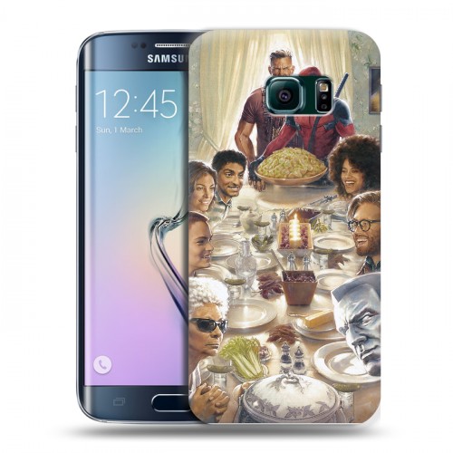 Дизайнерский пластиковый чехол для Samsung Galaxy S6 Edge Дедпул 2