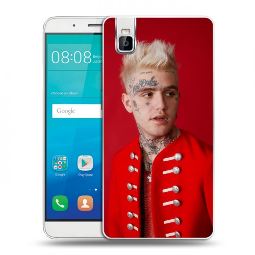 Дизайнерский пластиковый чехол для Huawei ShotX Lil peep