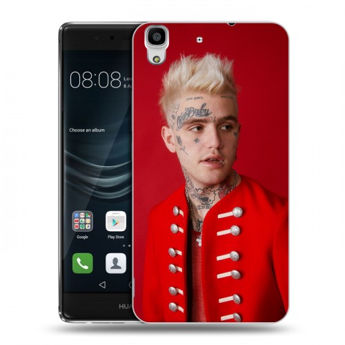 Дизайнерский пластиковый чехол для Huawei Y6II Lil peep