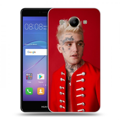 Дизайнерский пластиковый чехол для Huawei Y3 (2017) Lil peep