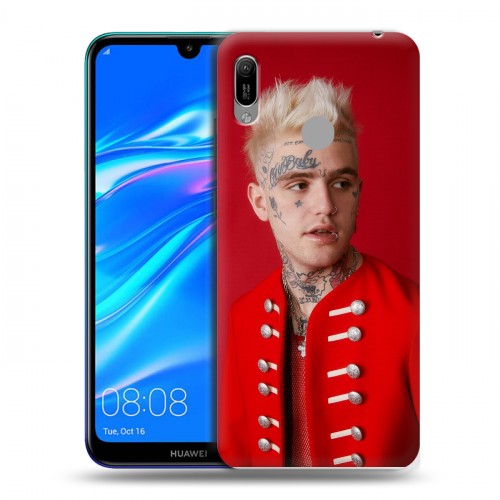 Дизайнерский пластиковый чехол для Huawei Y6 (2019) Lil peep