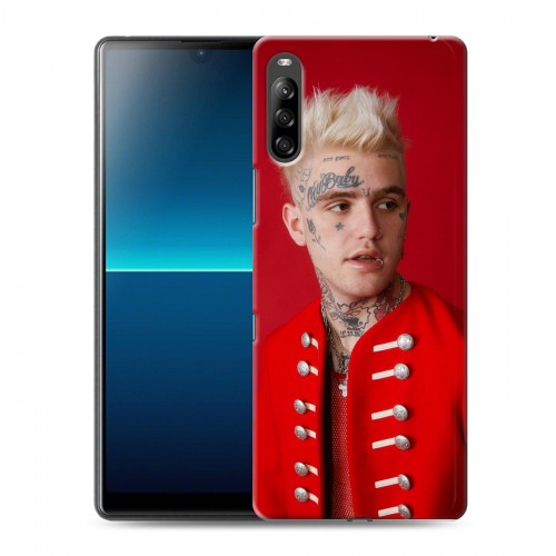 Дизайнерский силиконовый с усиленными углами чехол для Sony Xperia L4 Lil peep