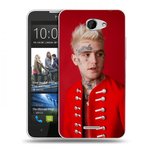 Дизайнерский пластиковый чехол для HTC Desire 516 Lil peep