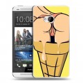 Дизайнерский пластиковый чехол для HTC One (M7) Dual SIM креативный дизайн