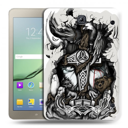 Дизайнерский силиконовый чехол для Samsung Galaxy Tab S2 8.0 креативный дизайн