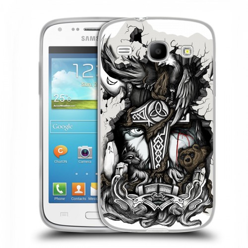 Дизайнерский пластиковый чехол для Samsung Galaxy Core креативный дизайн
