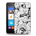Дизайнерский силиконовый чехол для Microsoft Lumia 430 Dual SIM креативный дизайн