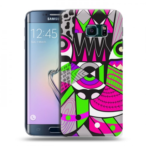 Дизайнерский пластиковый чехол для Samsung Galaxy S6 Edge Животные Модерн