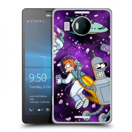Дизайнерский пластиковый чехол для Microsoft Lumia 950 XL футурама