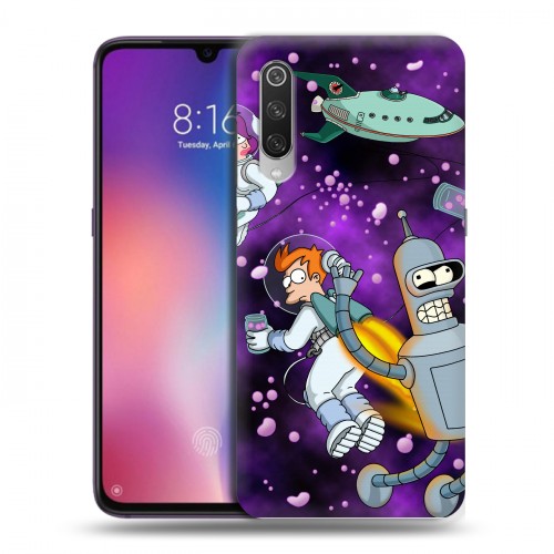 Дизайнерский силиконовый с усиленными углами чехол для Xiaomi Mi9 футурама