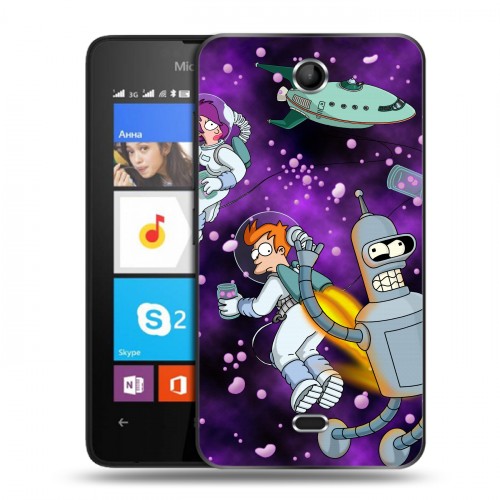 Дизайнерский силиконовый чехол для Microsoft Lumia 430 Dual SIM футурама