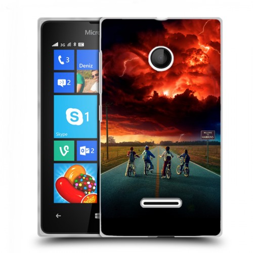 Дизайнерский пластиковый чехол для Microsoft Lumia 435 Очень странные дела