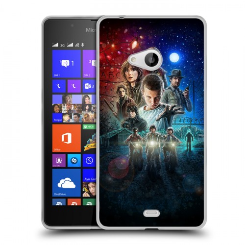 Дизайнерский пластиковый чехол для Microsoft Lumia 540 Очень странные дела