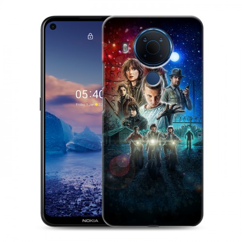 Дизайнерский силиконовый чехол для Nokia 5.4 Очень странные дела