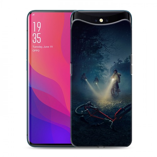 Дизайнерский силиконовый чехол для OPPO Find X Очень странные дела