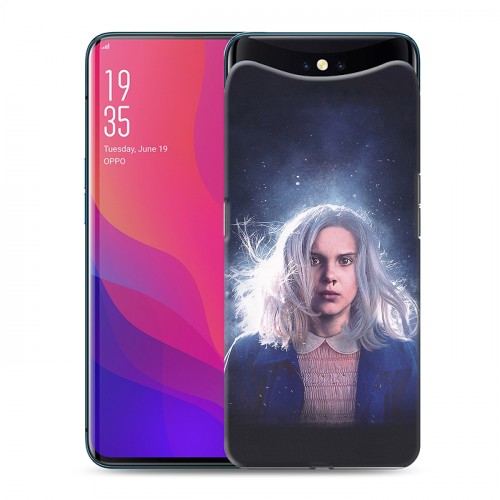 Дизайнерский силиконовый чехол для OPPO Find X Очень странные дела