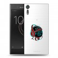 Полупрозрачный дизайнерский пластиковый чехол для Sony Xperia XZs