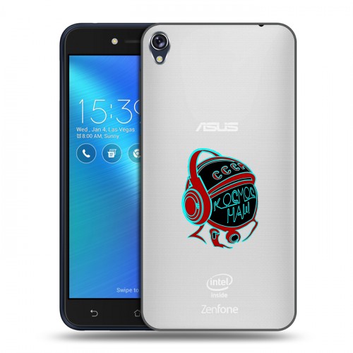 Полупрозрачный дизайнерский пластиковый чехол для Asus ZenFone Live