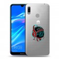 Полупрозрачный дизайнерский пластиковый чехол для Huawei Y6 (2019)