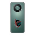 Полупрозрачный дизайнерский пластиковый чехол для Huawei Nova Y90