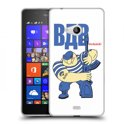 Дизайнерский пластиковый чехол для Microsoft Lumia 540 день вдв