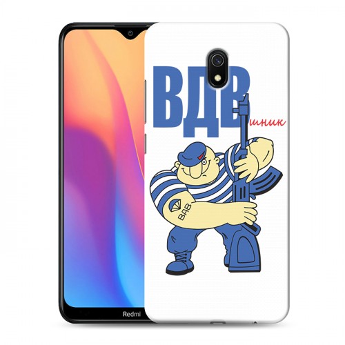 Дизайнерский силиконовый с усиленными углами чехол для Xiaomi RedMi 8A день вдв