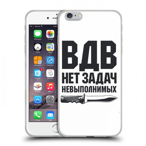 Дизайнерский силиконовый чехол для Iphone 6 Plus/6s Plus день вдв